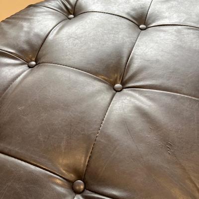 Round Storage Ottoman