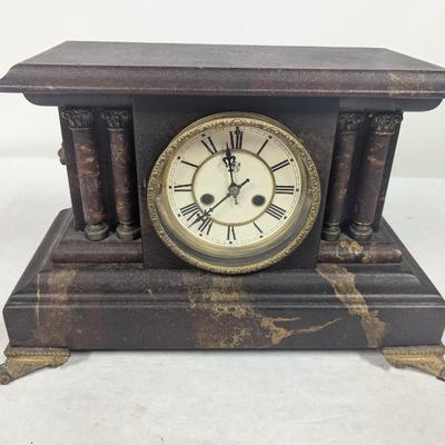 Antique Battery Operated Clock Co. Mantle Clock
