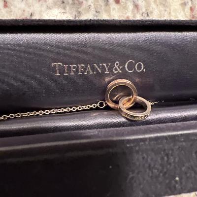 Tiffany Interlocking Circles Chain Bracelet Sterling & Gold