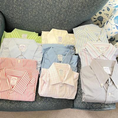 Lot of 9 Brooks Brothers Long Sleeve Mens Shirts