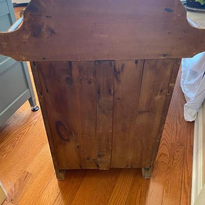 Antique Victorian washstand with two towel bars