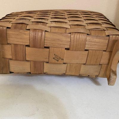 Vintage Basketville Rectangular handled basket