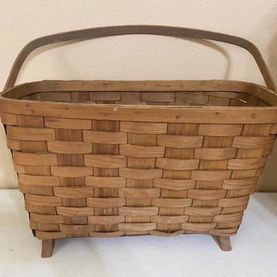 Vintage Basketville Rectangular handled basket