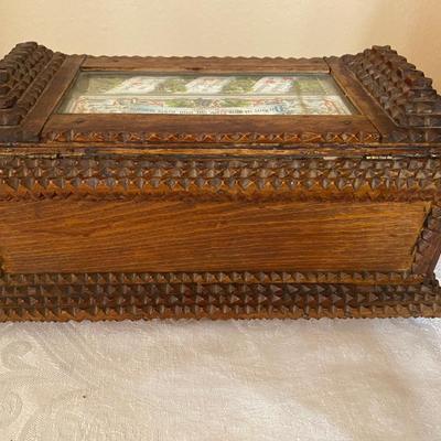 19th century “Tramp Art” box
