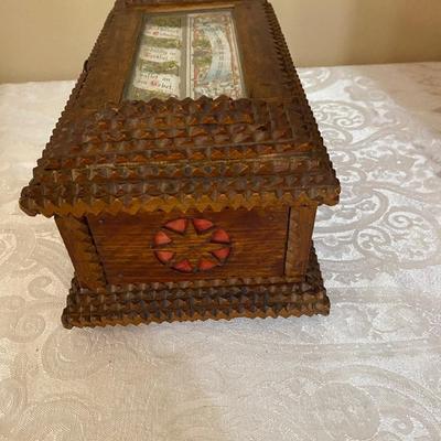 19th century “Tramp Art” box