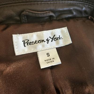 Lot #55 Preston & York Dark Brown Lamb Skin Jacket - Size Small