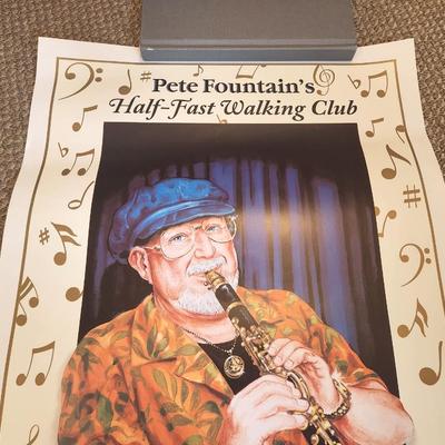 Lot #57 2003 Poster - Mardi Gras Halt Fast Marching Band - Pete Fountain