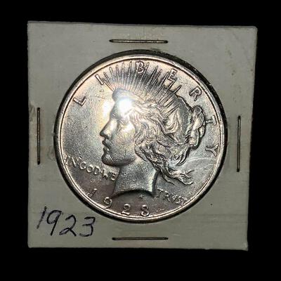 1923 “P” Peace Silver Dollar