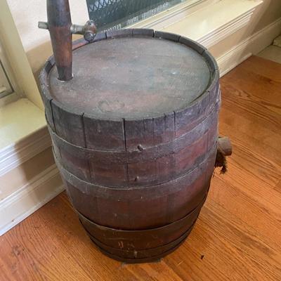 Antique wooden keg