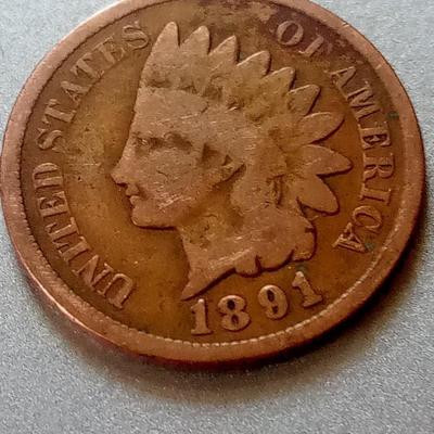 LOT 98 EARLY DATED INDIAN HEAD PENNY