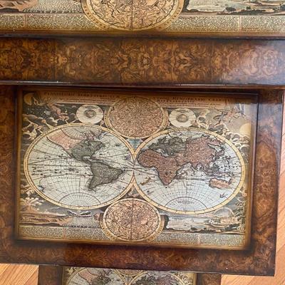 Set of 3 laminated wood nesting tables