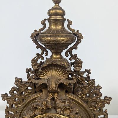 Antique Bronze Mantel Clock