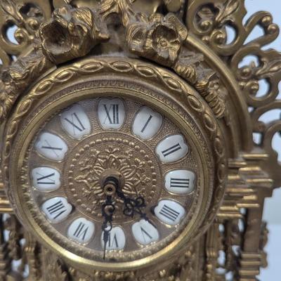 Antique Bronze Mantel Clock