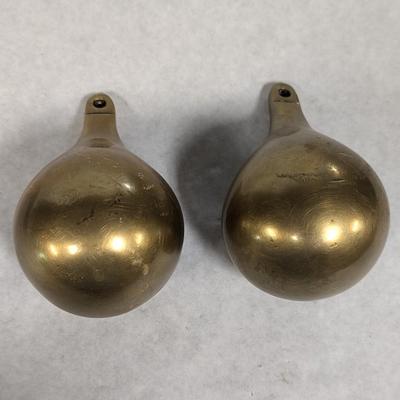 Antique Dutch Teardrop Brass Clock Weights 3lb 07.00 oz