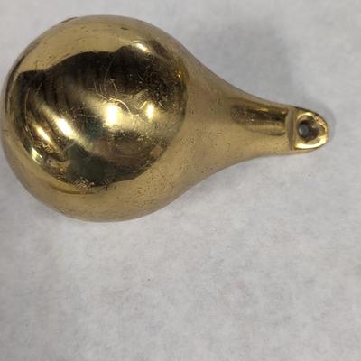 Antique Dutch Teardrop Brass Clock Weights 2lb 11.30 ozs