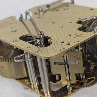 Antique Franz Hermic Two Jewel Clock Movement Mechanism Gears Steampunk Lot C
