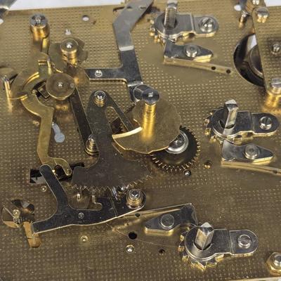 Antique Franz Hermic Two Jewel Clock Movement Mechanism Gears Steampunk Lot C