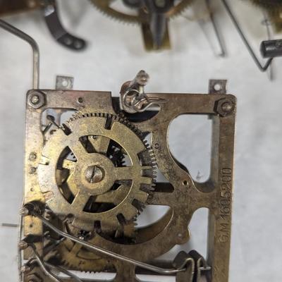 Antique Clock Movement Mechanism Gears Steampunk