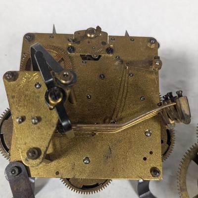 Antique Clock Movement Mechanism Gears Steampunk