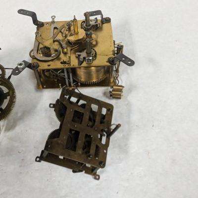 Antique Clock Movement Mechanism Gears Steampunk