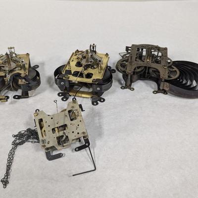 Antique Clock Movement Mechanism Gears Steampunk