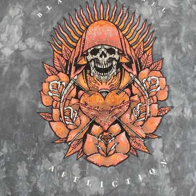 Black Label Affliction Tee Shirt - Size XL