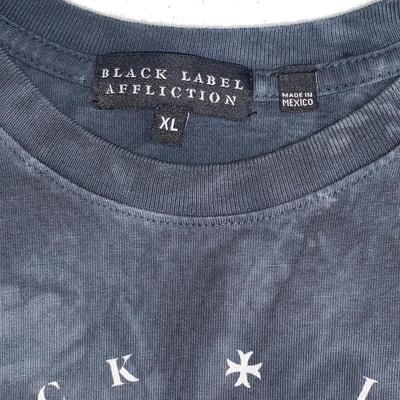 Black Label Affliction Tee Shirt - Size XL