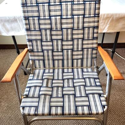 Lot #62 Foldable Aluminum Lawn Chair