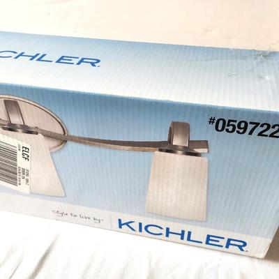 Lot #65 New in Box - Kichler 3 Light Vanity Light Fixture - Brushed Nickel