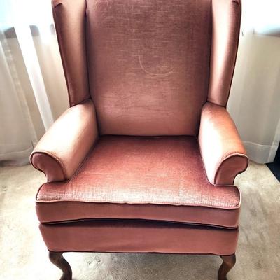 Lot #67 Posture Built Furniture Company Traditional Winged Back Chair