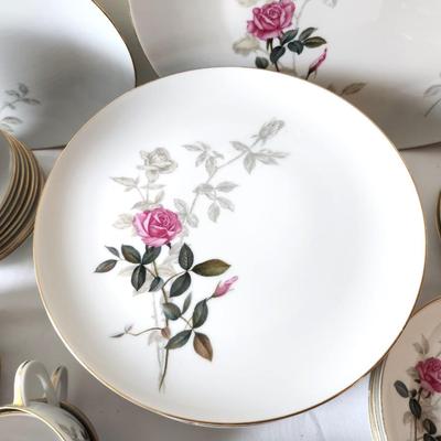 Lot #70 Large Set of Mid Century Sango Dinnerware in the "Bara" pattern - good condition