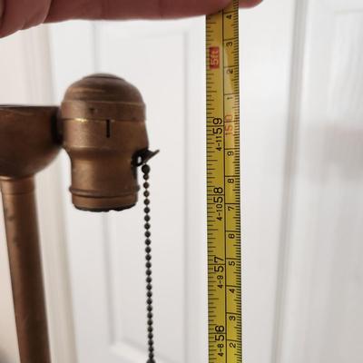 Vintage Heavy Marble Base Ornate Floor Lamp 60" Tall