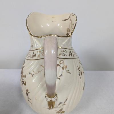 Antique B & S Oriental Ivory Pitcher & Bowls