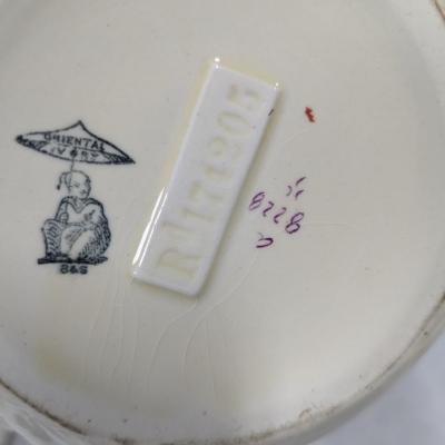 Antique B & S Oriental Ivory Pitcher & Bowls