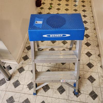 Werner Aluminum 2 Step Folding Ladder