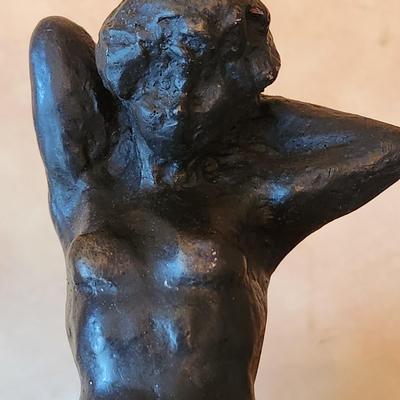 Lot of 3 Women Statues 2 Made in Italy A. Santini 1 Nude Woman Bathing Alva Museum Replicas Sculpture