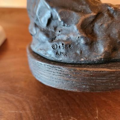 Lot of 3 Women Statues 2 Made in Italy A. Santini 1 Nude Woman Bathing Alva Museum Replicas Sculpture