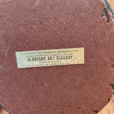 Lot of 3 Women Statues 2 Made in Italy A. Santini 1 Nude Woman Bathing Alva Museum Replicas Sculpture