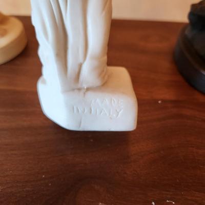 Lot of 3 Women Statues 2 Made in Italy A. Santini 1 Nude Woman Bathing Alva Museum Replicas Sculpture