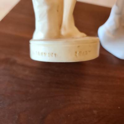 Lot of 3 Women Statues 2 Made in Italy A. Santini 1 Nude Woman Bathing Alva Museum Replicas Sculpture