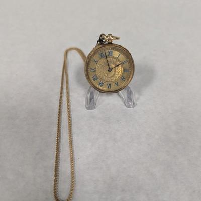 Antique 14K Pocket Watch & 14k Chain