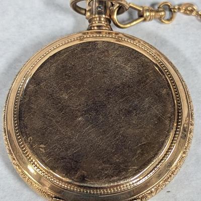 Antique A. W. Co. Waltham Pocket Watch Marked On The Inside Of The Case