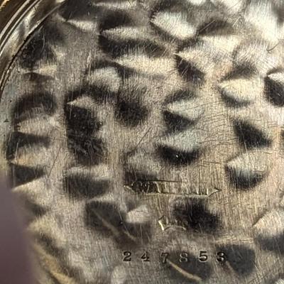 Antique A. W. Co. Waltham Pocket Watch Marked On The Inside Of The Case