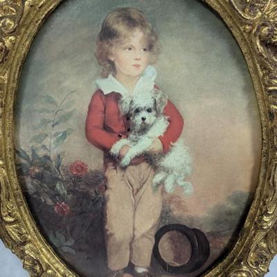 Vintage 11" Ornate Victorian Style Picture Frame From Italy