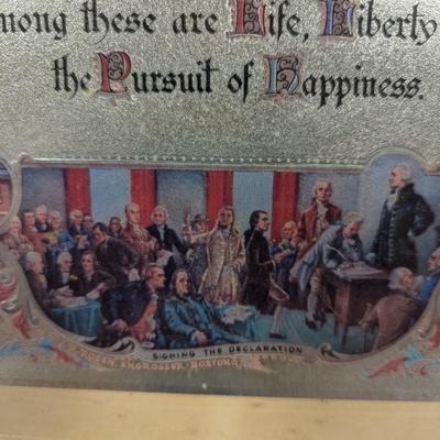 Talio Color Foil Preamble To The Declaration Of Independence Framed
