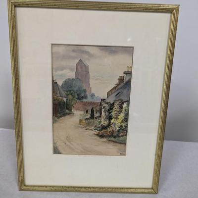 Framed Landscape Painting Artist Signed