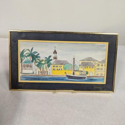 Christiansted St Croix Framed Painting