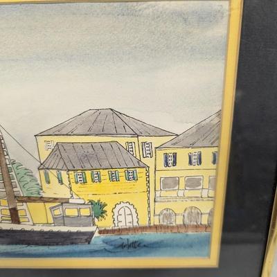 Christiansted St Croix Framed Painting