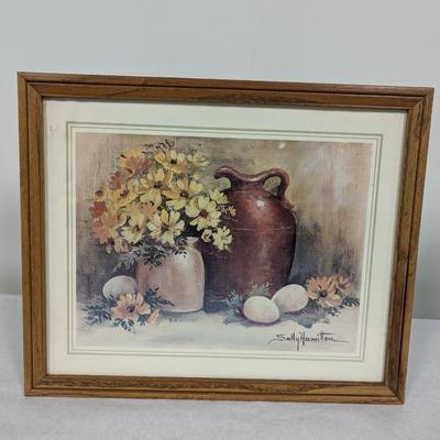 Vintage Sally Hamilton Print - Signed And Framed