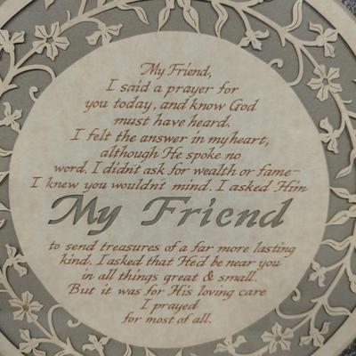 Framed "My Friend" Prayer